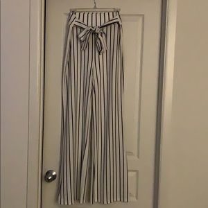 Windsor Ivory and Black Wide leg pants